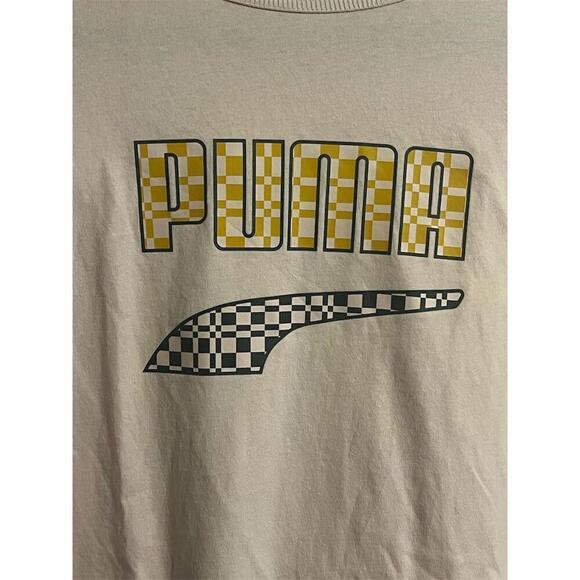 Puma Pink Graphic Print T-Shirt M Short Sleeve Casual Logo - Picture 4 of 9